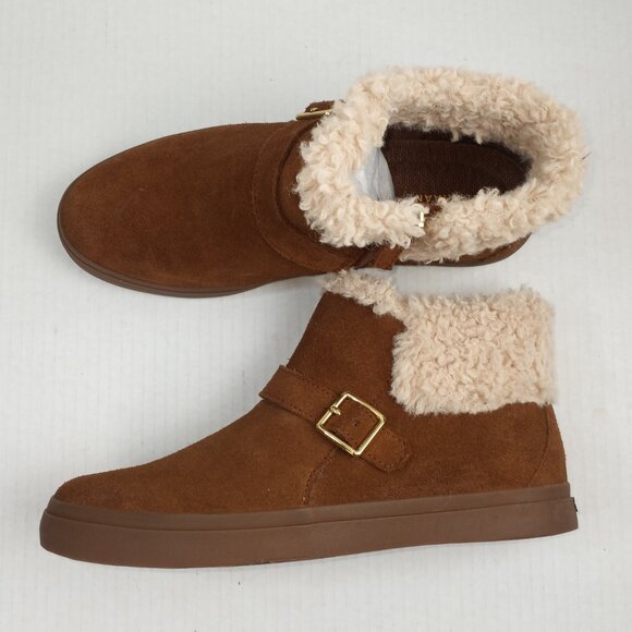 NWOT Cole Haan Nantucket Brown Suede Cozy Ankle Boots - Picture 1 of 6